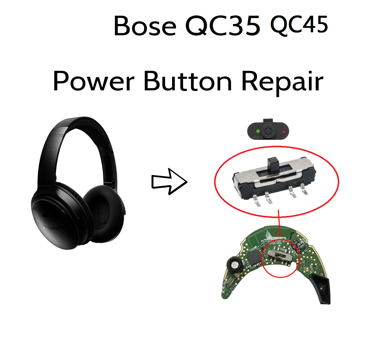 Bose Headphone Qc45 - Bose QC35, QC45 무선 헤드폰용 전원